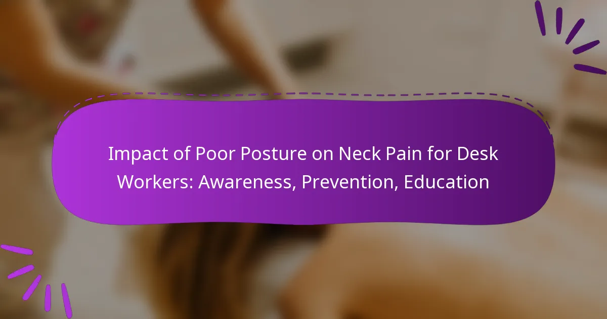 Impact of Poor Posture on Neck Pain for Desk Workers: Awareness, Prevention, Education