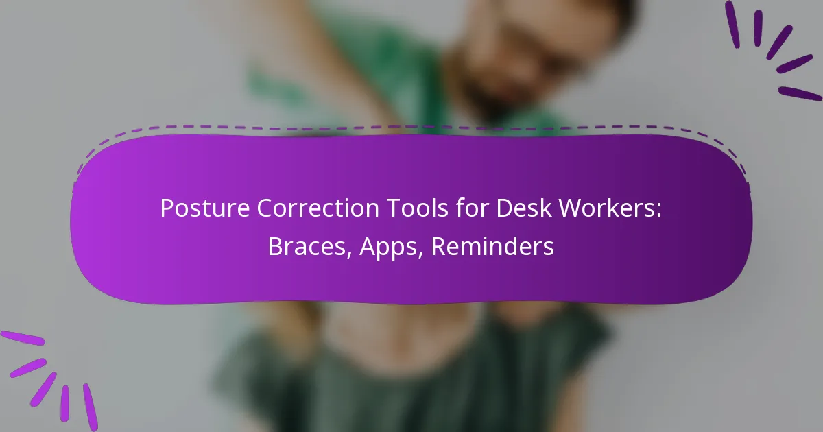 Posture Correction Tools for Desk Workers: Braces, Apps, Reminders
