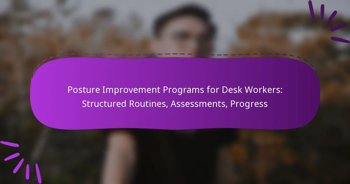 Posture Improvement Programs for Desk Workers: Structured Routines, Assessments, Progress