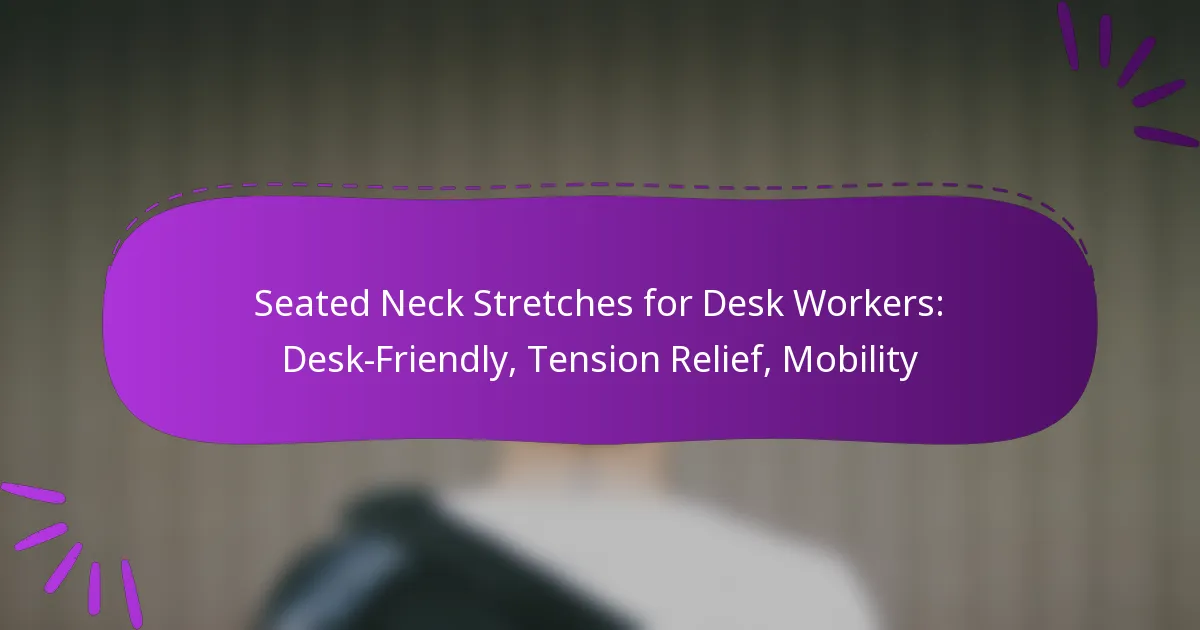Seated Neck Stretches for Desk Workers: Desk-Friendly, Tension Relief, Mobility