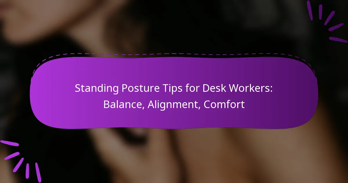 Standing Posture Tips for Desk Workers: Balance, Alignment, Comfort
