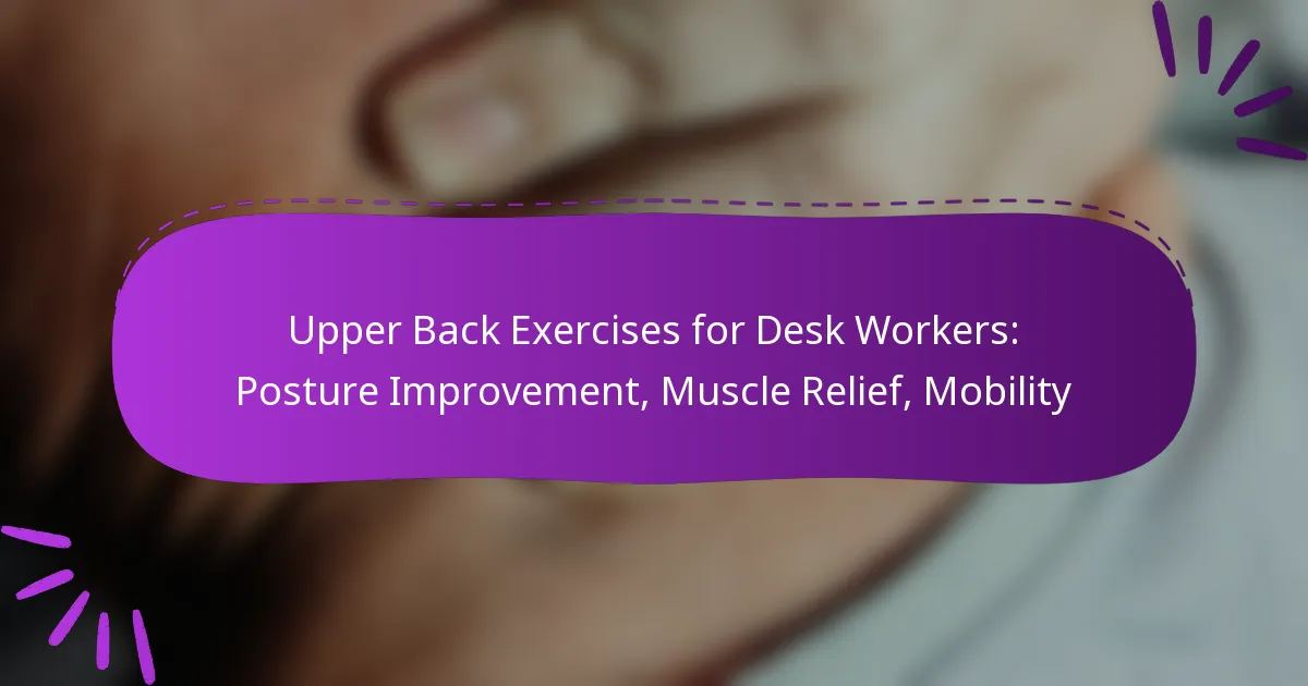 Upper Back Exercises for Desk Workers: Posture Improvement, Muscle Relief, Mobility