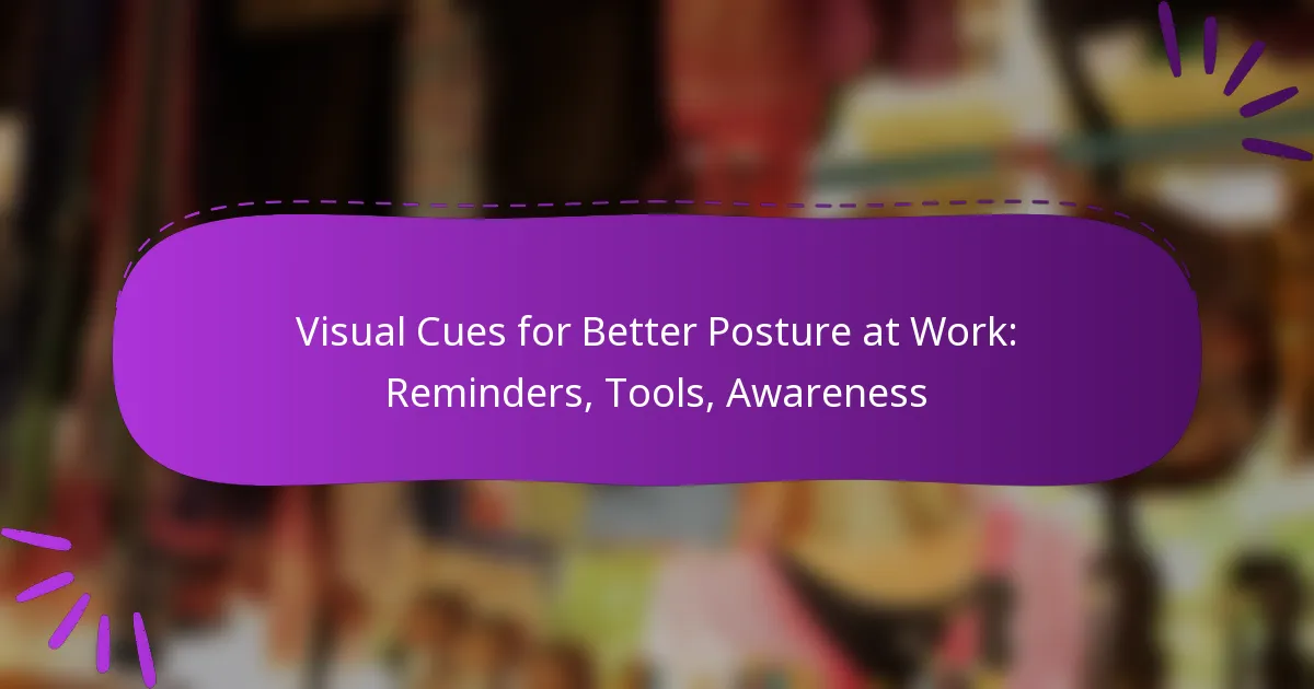 Visual Cues for Better Posture at Work: Reminders, Tools, Awareness